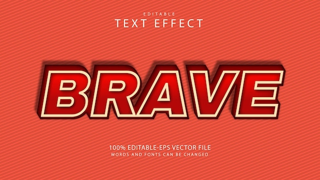 Modig tekst effekt