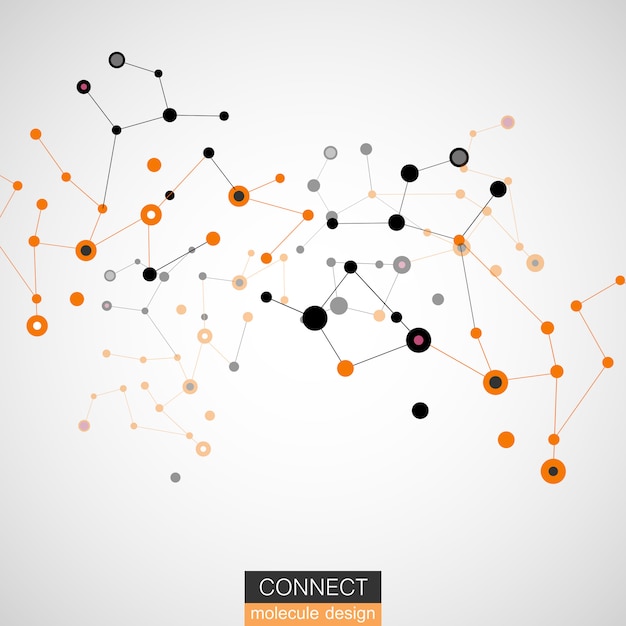molecule structure vector illustration background