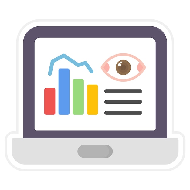 monitoring software icon vector image can be used for productivity
