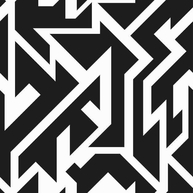 Monochrome tech seamless pattern