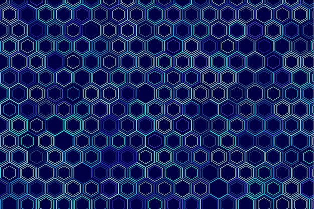 Mønster med geometriske elementer i blå toner gradient abstrakt bakgrunn