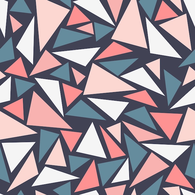 mosaic pattern with triangles