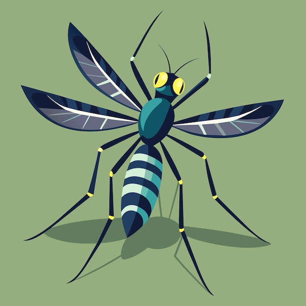 mosquito vector graphics illustration eps source file format lossless scaling icon design