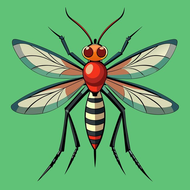 mosquito vector graphics illustration eps source file format lossless scaling icon design