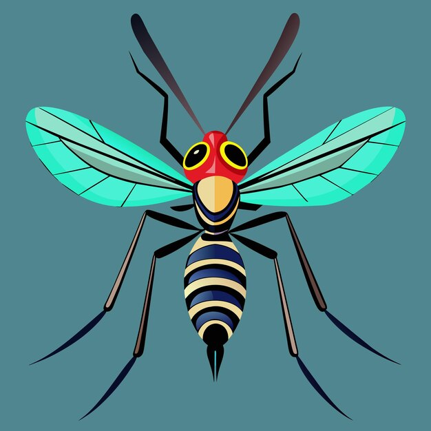 mosquito vector graphics illustration eps source file format lossless scaling icon design