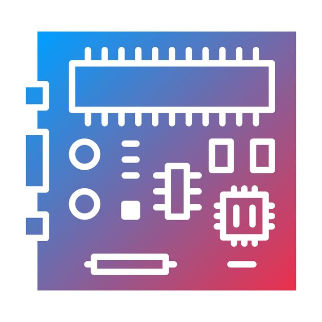 motherboard icon vector image can be used for computer and hardware