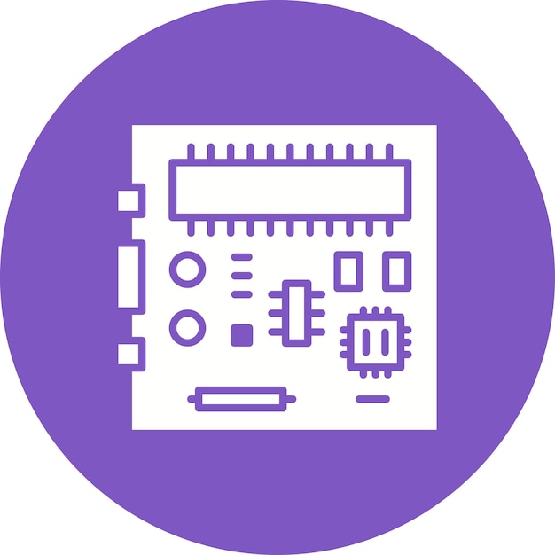 motherboard icon vector image can be used for computer and hardware