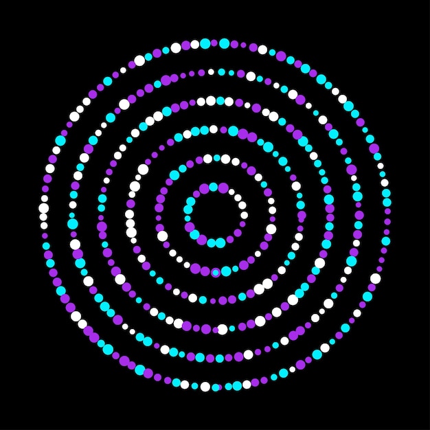 motley bright sprayed circle abstract pattern background. vector backdrop for design card, modern pop party invitation, t shirt, poster, flyer etc.