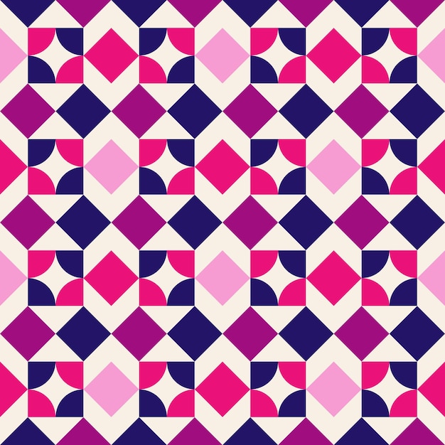 multi color flat geometric pattern background