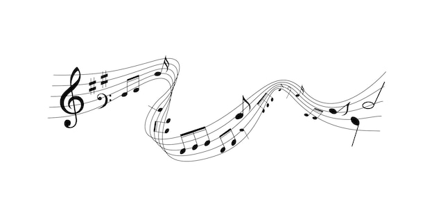 music note vector illustration music sign and symbol
