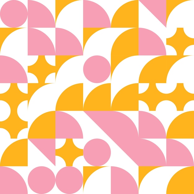 Naive playful abstract forms Geometric poster retro Brutalist style Vector