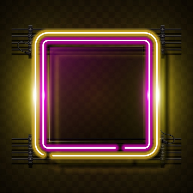 Neon banner maldesign.