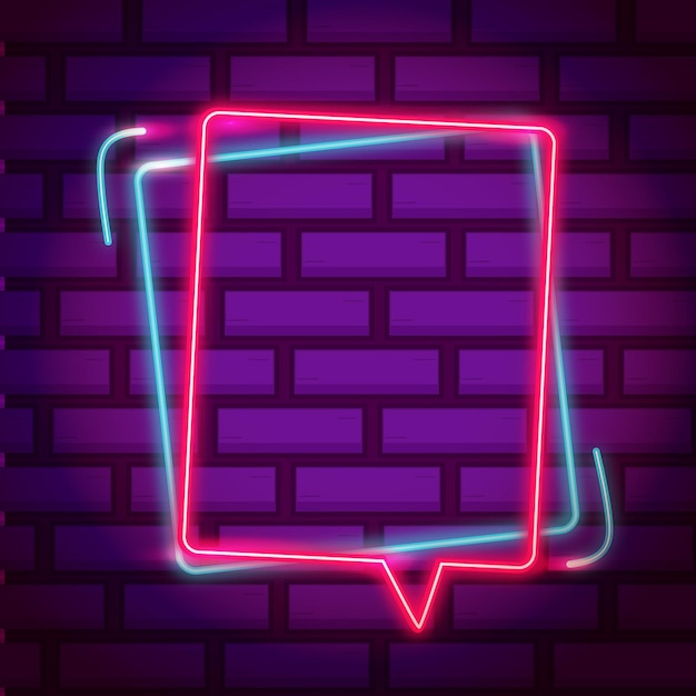 neon frame template