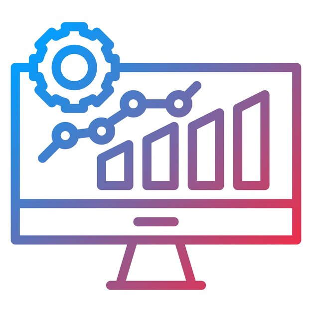 network analytics icon vector image can be used for networking