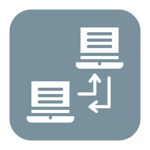 network data transfer icon vector image can be used for networking