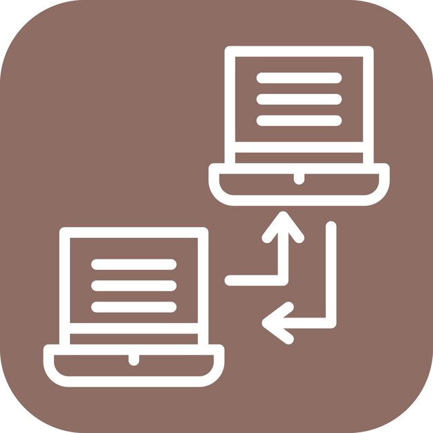 network data transfer icon vector image can be used for networking