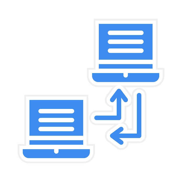 network data transfer icon vector image can be used for networking