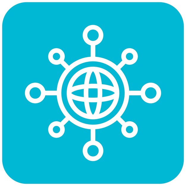 Networking Vector Icon Design Illustration