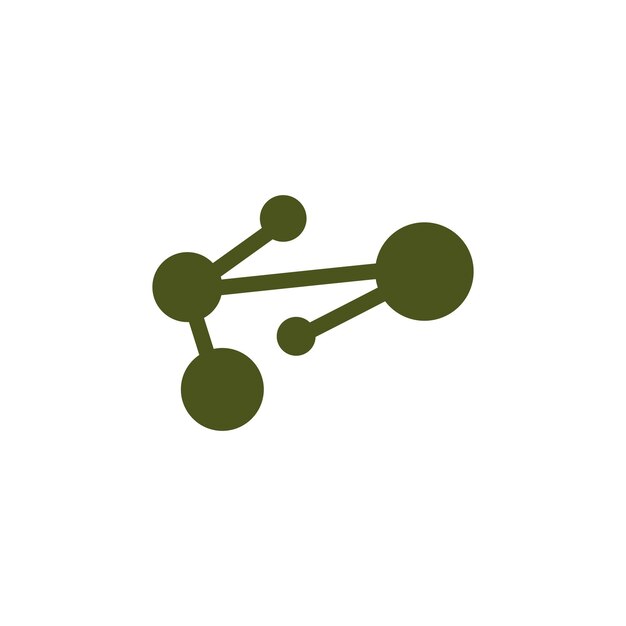 Neuron Logo Cel Dna Network Vector And Particle Technology Simple Illustration Template Design