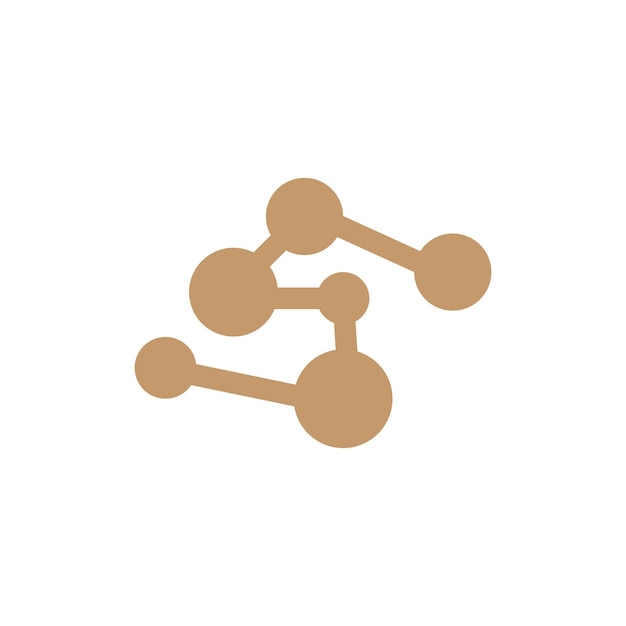 Neuron Logo Cel Dna Network Vector And Particle Technology Simple Illustration Template Design