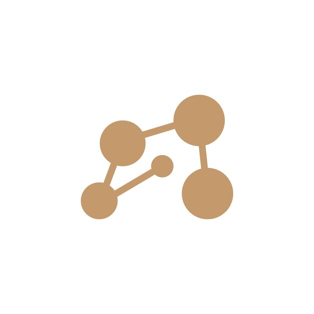 Neuron Logo Cel Dna Network Vector And Particle Technology Simple Illustration Template Design