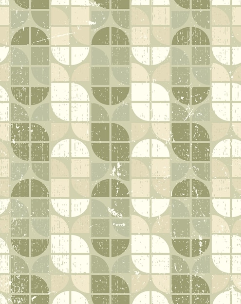Neutral tattered textile geometric seamless pattern vector abstract infinite retro background