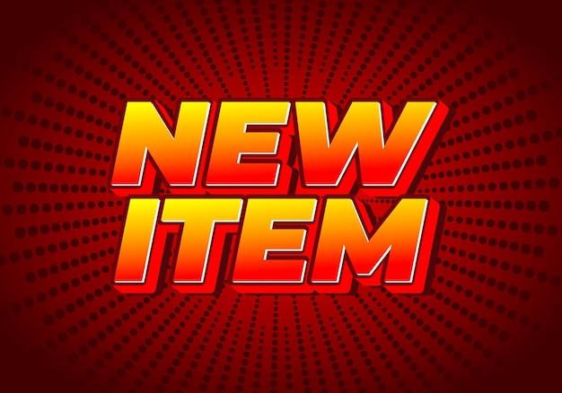 New item Text effect in 3D style for print ad purpose