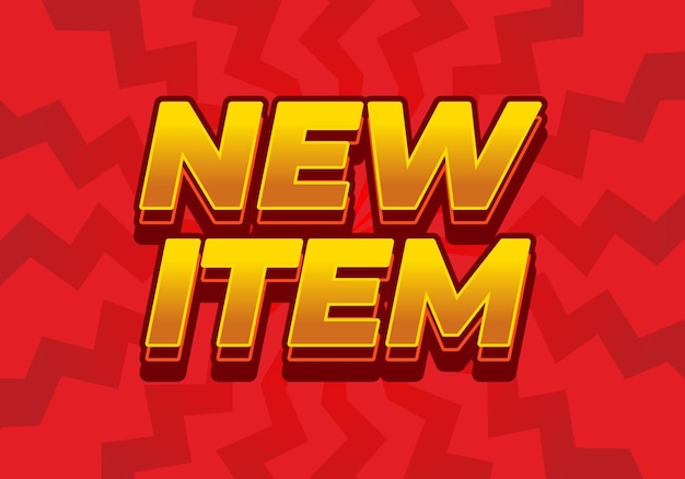 New item Text effect in 3D style for print ad purpose
