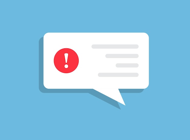 new message icon in flat style incoming inbox email vector illustration on isolated background bubble notification sign business concept