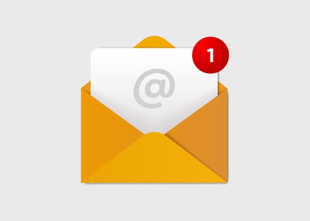 New message notification concept on realistic smartphone mockup New email pop up Incoming open
