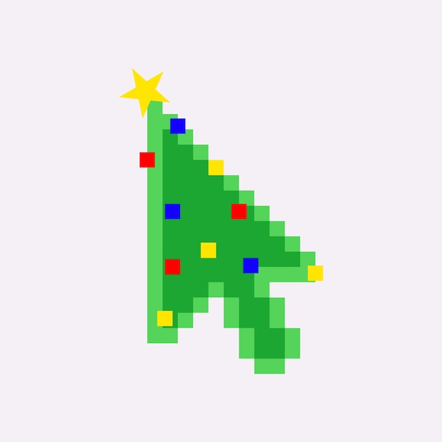 New Year Tech Symbols in Computer and Programming Style for IT Companies