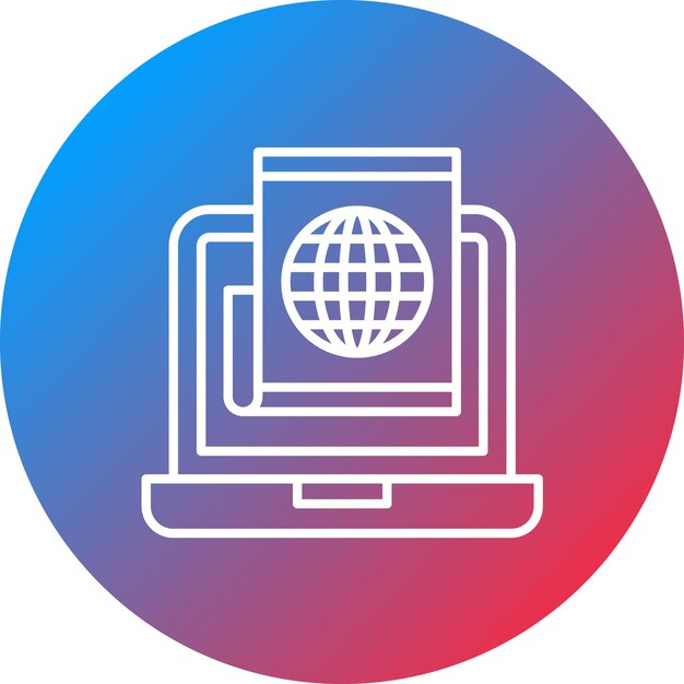 News Portal icon vector image Can be used for News and Media