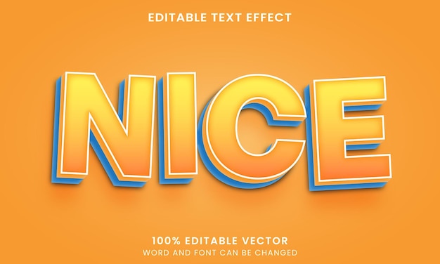 Nice orange promotion comic style editable text effect