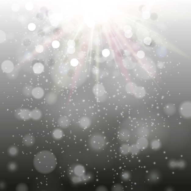 night black background with sparkles and rays. eps10