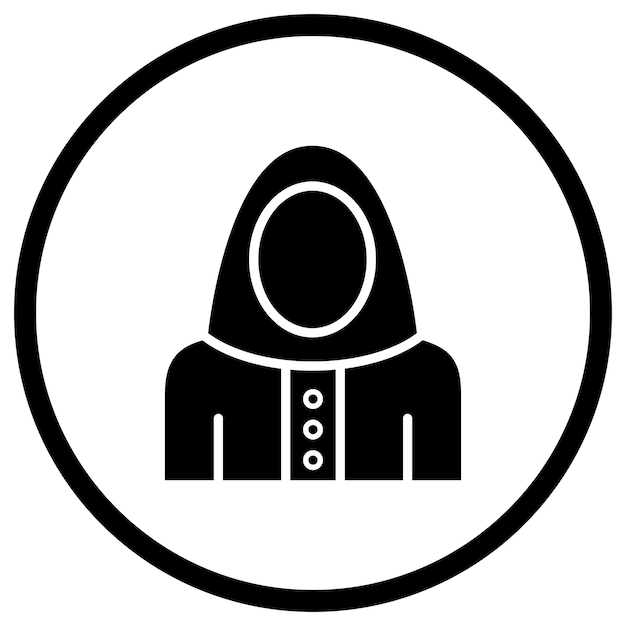 Niqab Vector Icon Design Illustration
