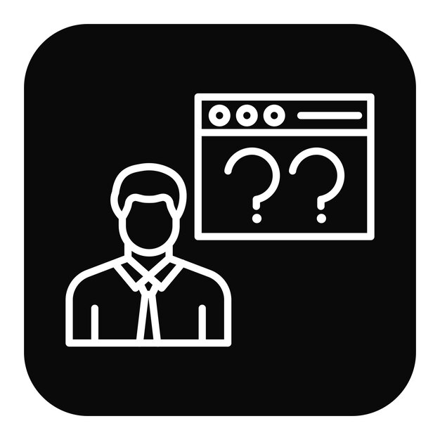 Non Technical User vector icon Can be used for No Code iconset