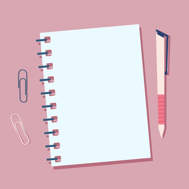 notepad and pen note Page