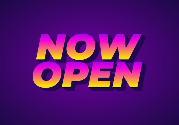 Now open Text effect in 3d look with eye catching colors
