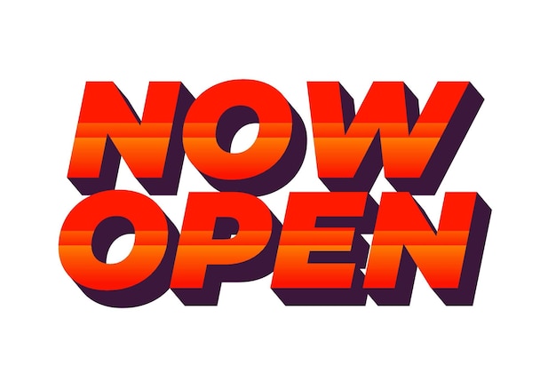 Now open Text effect in 3D style with good colors