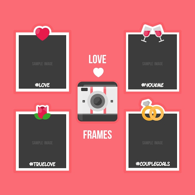 Nydelige polaroidrammer