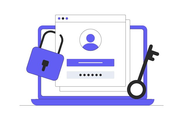 online authentication strong password for cyber security high protection and safety for login