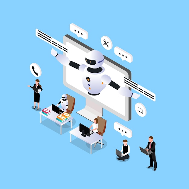 Online communication with chat bot