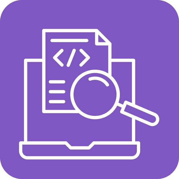 Online Search vector icon Can be used for Coding and Development iconset