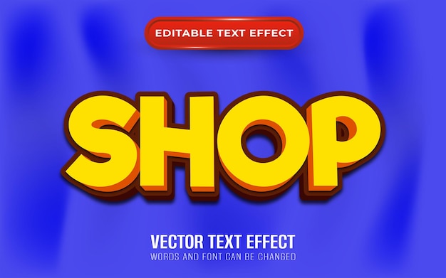 online shop text effect
