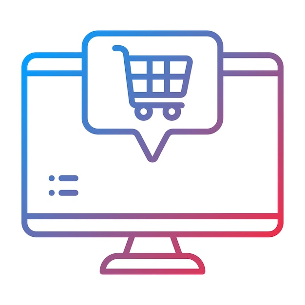 online shopping icon vector image can be used for shipping
