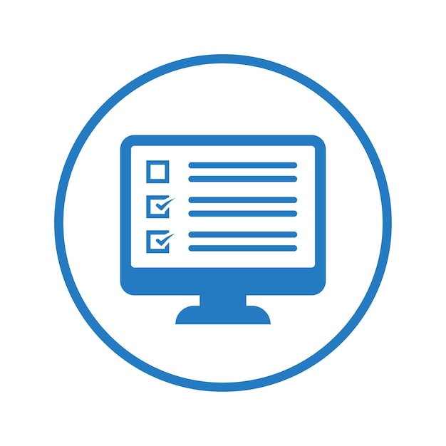Online survey question questionnaire icon