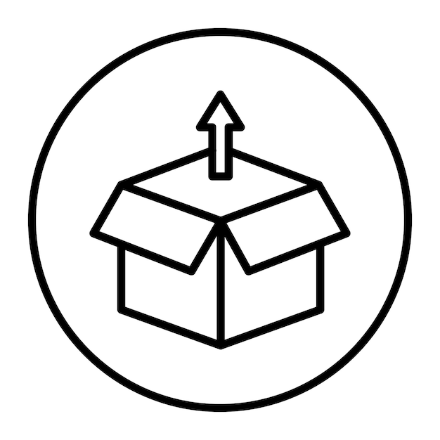 Open Box Vector Icons