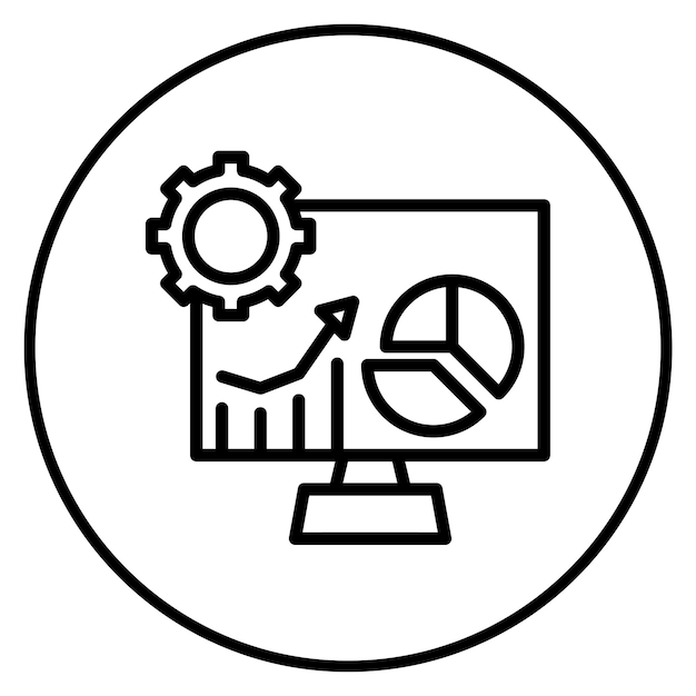 operations dashboard icon vector image can be used for operations management