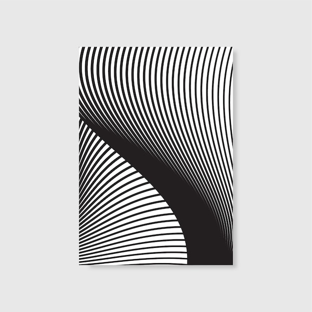 optical illusion, black and white geometric abstract art illustration 