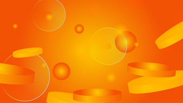 Orange and yellow abstract background Vector abstract graphic design banner pattern presentation background web template Background for design brochure website flyer presentation landing page